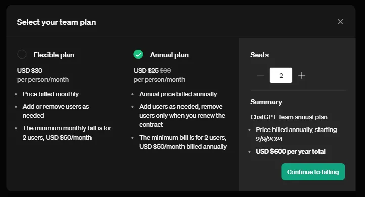 Sử dụng ChatGPT Team Plan (Cách chính thức và an toàn nhất)